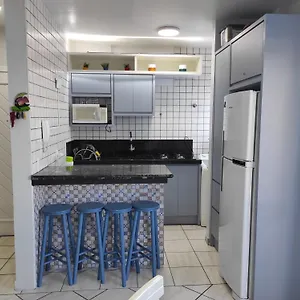  Apartamento Apto 50m Praia- 4 Pessoas, Wifi, Sacada, Churrasqueira, Garagem Para Veiculos Pequenos - Residencial Roveda Brasil
